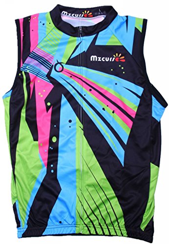 Mzcurse Men's Sleeveless Vest Cycling Jersey Shirt Bicycle Bike Tees
