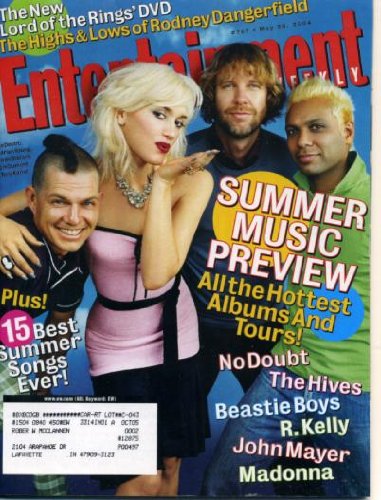 Entertainment Weekly May 28, 2004 Gwen Stefani/No Doubt, Rodney Dangerfield, Lord of the Rings, Shadowmancer, R. Kelly