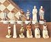 CHH Inc. 2115 - X Egyptian vs. Roman Poly Resin Chess Piece Set photo
