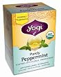 Yogi Purely Peppermint, Herbal Tea Supplement, 16-Count Tea Bags (Pack of 6)
