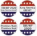 Set 4 Trump 2020 Keep America Great ! President Donald 1.25â€ Pinback Buttons Pins