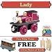 Lady from Thomas The Tank Engine Wooden Train Set - Free 2 Pieces of Track & Free Toby Train
