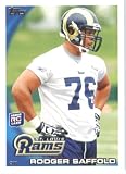 2010 Topps NFL Football Card # 432 Rodger Saffold RC - St. Louis Rams ( Rookie Card) NFL Trading Card in a Protective ScrewDown Case!