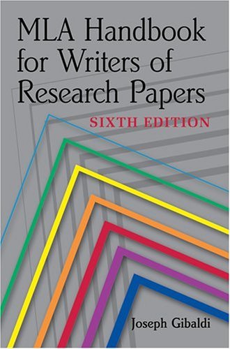 mla handbook for writers of research papers 6th edition turtleback school  library binding edition