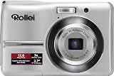 Rollei Compactline 230 Digitalkamera (12 Megapixel, 3-fach opt. Zoom, 6,9 cm (2,7 Zoll) Display) silber - 