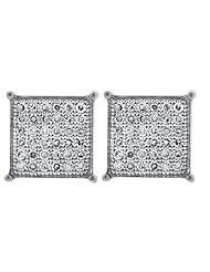 0.10CTW-DIA MICRO-PAVE EARRINGS