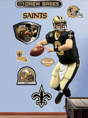 Wallpaper Fathead Fathead NFL Players and Logos Drew Brees New Orleans Saints 1220566