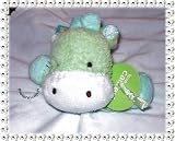 Carter's Baby Lime Green Blue Giraffe Lovey Security Blanket