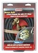 Olympian 3-Port Propane Tee with 12 Foot Hose