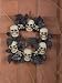Costumes For All Occasions FW8436 Skull Wreath With Black Leaves