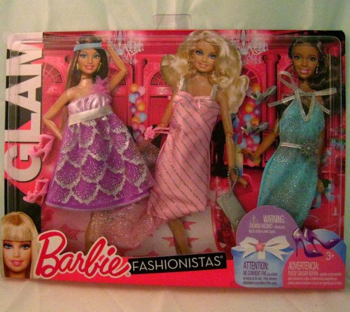 Barbie Fashionistas: Night Looks Clothes - Glam Night Out Pastel Fashions