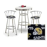 Chrome Bar Table & 2 Chrome 29