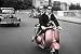 Poster Paris - scooter - Größe 91,5 x 61 cm - Frankreich Liebe Romantik Metropol von Scooter - alle Infos
