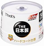 ���z�U�d�� That's DVD-R�f�[�^�p 16�{��4.7GB �g���v���K�[�h(�n�[�h�R�[�g)���C�h�v�����^�u�� �X�s���h���P�[�X50���� DR-47WWY50BNT-AZ