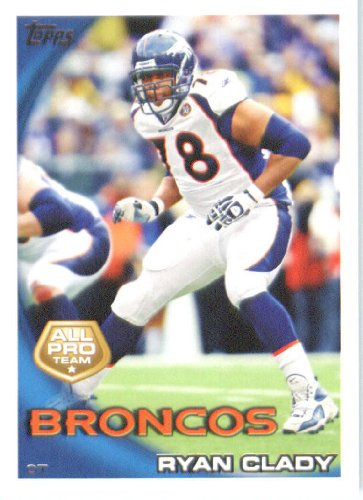 2010 Topps #287 Ryan Clady AP - Denver Broncos (All Pro)(Football Cards)