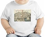 Medieval town drawing オーガニックベビーTシャツ 12 - 18 Months