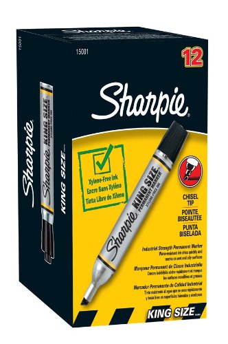 sharpie king size permanent marker 12 black markers15001 cheap price