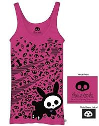 Skelanimals - Jack the Bunny Pink Tank Top M