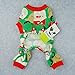 Fitwarm Cute Santa Reindeer Pet Clothes Christmas Dog Pajamas Shirts, Green, Small