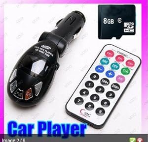 FINIGO 2014 est version Car MP3 MP4 Player Wireless FM Transmitter with Remote Control Supports USB SD Slot +8GB Card from FINIGO