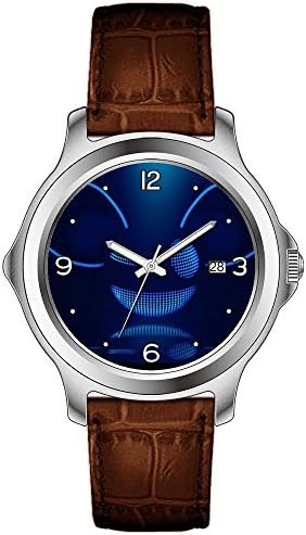 Electric Women's Unique Design Multi-Colored Romam Numerals Brown Leather Strap Watch style 733