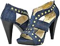 Qupid Finella-381 Blue Denim Women Pump