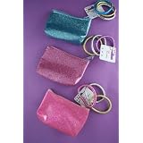 Lilac Glittery Plastic Pvc Purse & Hair Bands IN7483