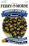 Ferry-Morse Perennial Flower Seeds 1068 Johnny Jump - Up (Helen Mount) 130 Milligram Packet