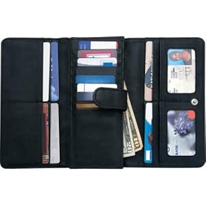Embassy Ladies' Solid Genuine Leather Wallet with RFID Security
