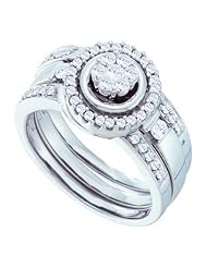 0.51CT-DIA FLOWER BRIDAL SET