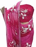 ibaexports Bollywood Bridal Party Wear Pink Designer Indian Saree -One size