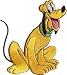 Disney Mickey's Dog - 4" Pluto Sitting Cartoon Patch
