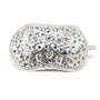 Small Ornate Victorian Style and Daisy Flower Sterling Silver Hair Clip Pin Barrette