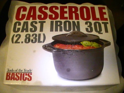 Basics 3 Qt. Cast Iron Casserole