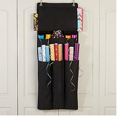 Hanging Gift Wrap Storage Organizer Craft Holder Wrapping Station Over the Door Christmas Birthday Crafting