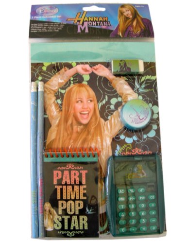 Disney Hannah Montana Study Kit - 7 pcs Calculator Set