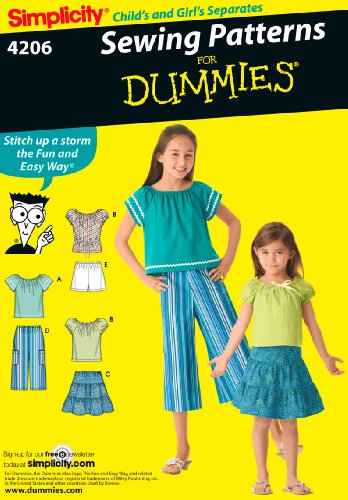 Simplicity Sewing Pattern 4206 Child/Girl Separates, K5 (7-8-10-12-14)