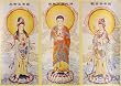 Color Poster of Three Bodhisattvas - 15" x 21"
