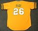 JOE RUDI Oakland Athletics 1973 Majestic Cooperstown Throwback Baseball Jersey, MEDIUM