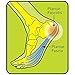 (2 Pairs) Plantar Fasciitis Heel Cup Insoles Women's - Relieves Foot Pain