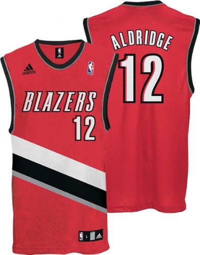 LaMarcus Aldridge Jersey: adidas Red Replica #12 Portland Trail Blazers Jersey