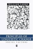 Principles of Linguistic Change: Social Factors v. 2 (Language in Society)