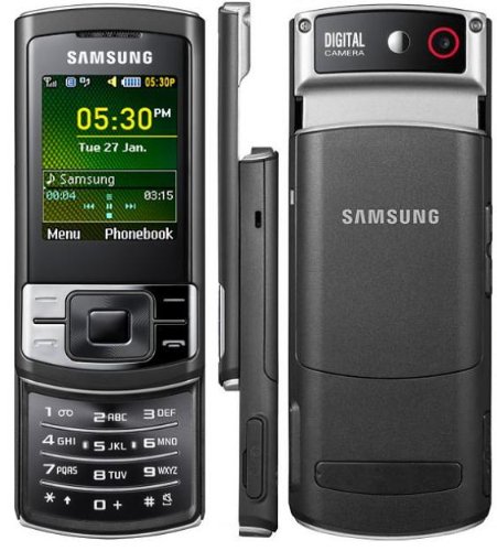 Samsung C3053 Stratus Quad-band GSM Unlocked Cell Phone with Bluetooth, Speakerphone, FM Radio and Micro SD memory extention--International Version with No Warranty (Black)