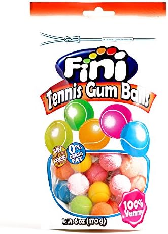 Fini Tennis Sour Lemon Lime Gumballs (5 Items Per Order)