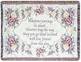 Wedding Floral Inspirational Afghan Throw Blanket 40 x 50