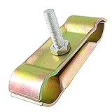 uxcell キャスター ホイール クランプ 交換用 メタル クリップ スプリント ゴールドトーン