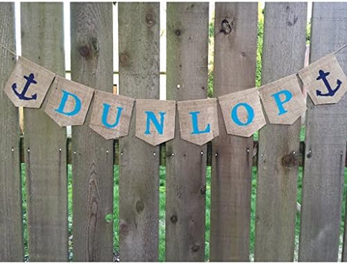Name Banner, Nautical Name Banner, Last Name Bunting, Custom Burlap Banner, Custom Signs, Personalized Banner, Housewarming Gift