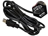 Pwr+ Extra Long 5.5 Ft Cord Car Charger Dc Adapter Mini USB Power Supply Cord for Insignia ; Sport ; Video ; SAT NAV GPS ; Hd Dv Hdmi Camcorder
