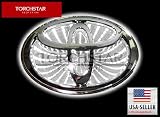 3D WHITE LED TOYOTA Crown/New Corolla/Old Vios Logo Badge Light Car Trunk Emblem Sticker Lamp