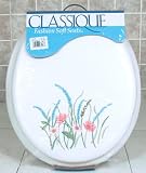 Ginsey Lavender Fields Standard Soft Padded Toilet Seat